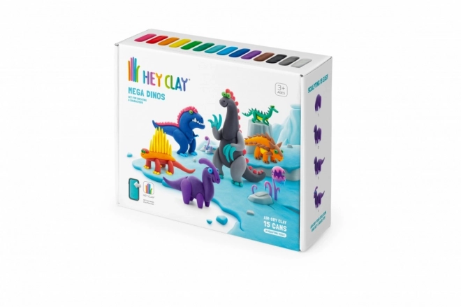 Plastična masa Hey Clay Mega Dinosaurs set