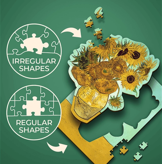 TrefL drvene puzzle Vincent van Gogh - Suncokreti
