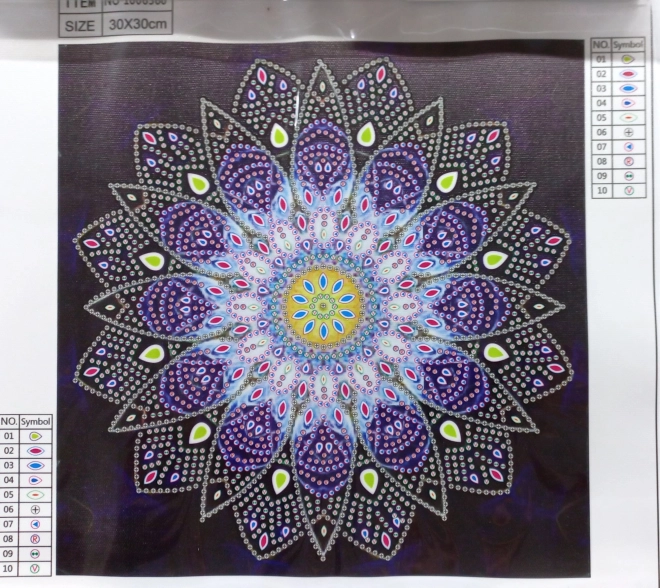 Norimpex Dijamantno slikanje 7D Plava mandala 30x30cm