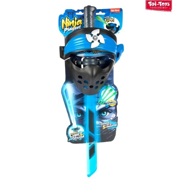 Ninja set mač + maska + strelice sa zvukom i svjetlom