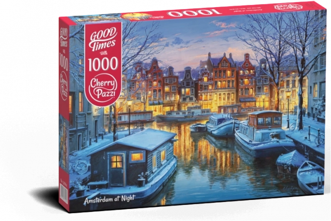 Puzzle Amsterdam noću 1000 dijelova