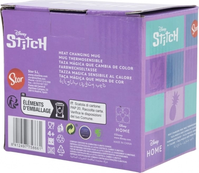 Keramička šalica s mijenjajućim motivom Stitch