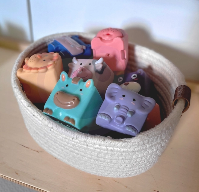 WOOPIE senzorne kocke i puzzle životinje za djecu 12 kom