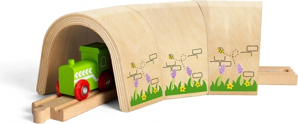 bigjigs rail zakrivljeni drveni tunel za drvene vlakove