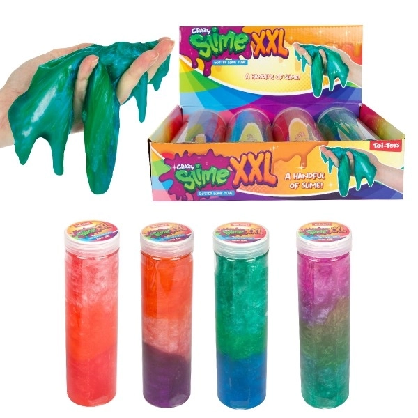 Sluz - sjajna masa 400g 20cm u plastičnoj cijevi 4 boje 4 kom u kutiji