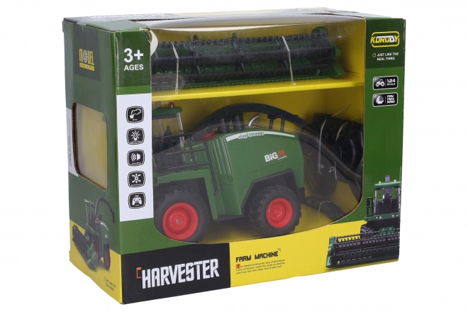RC kombajn s dimnim efektom na daljinsko upravljanje 28 cm