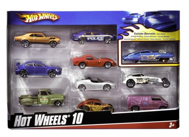 Hot Wheels kolekcionarski set 10 autića