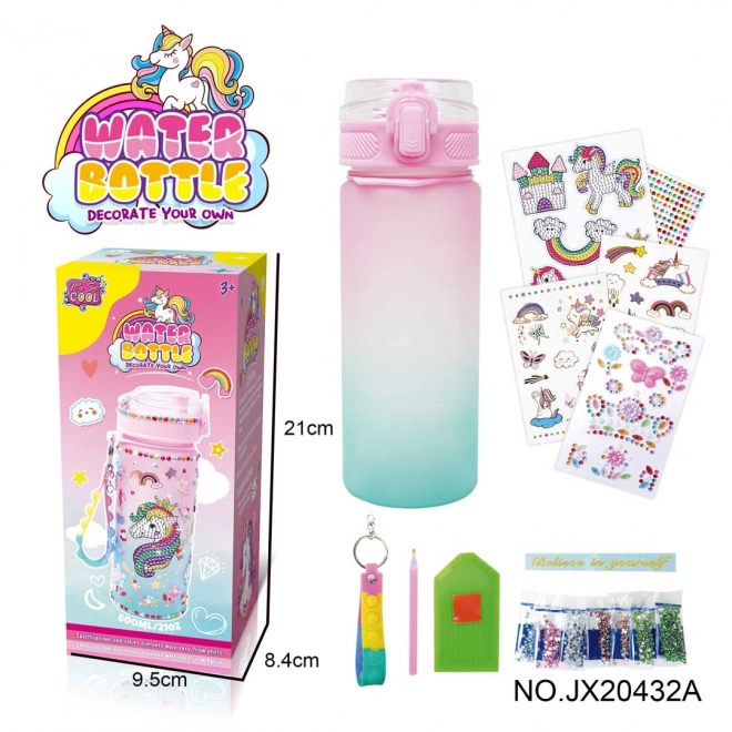 Boca za vodu s jednorogom + pribor