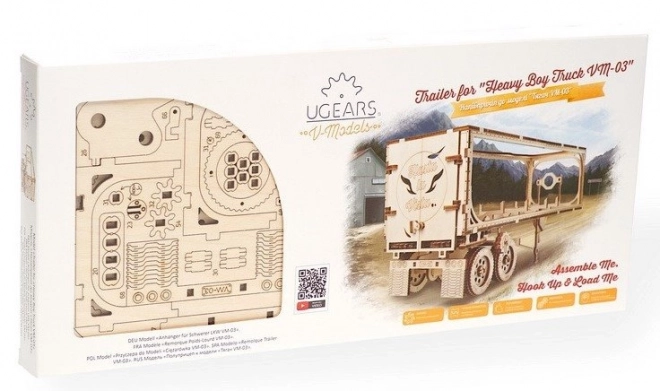Ugears 3D puzzle - Priključak za heavy boy kamion VM 03 - 138 dijelova