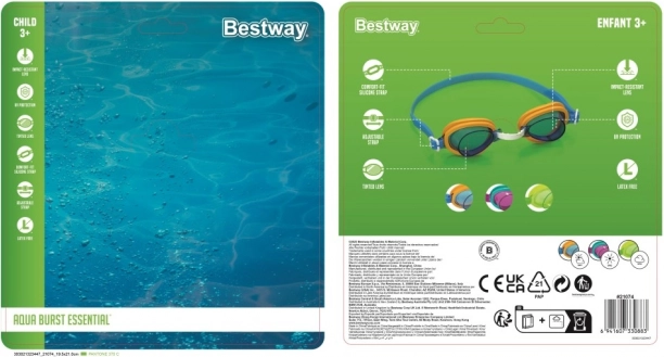 Dječje plivačke naočale Aqua Burst - 3 pakiranja