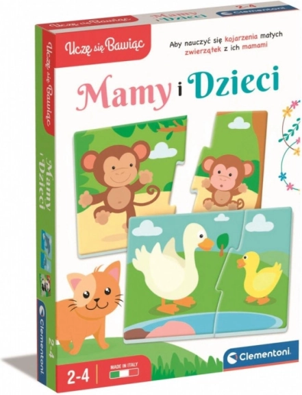 edukativna igra puzzle mame i mladunci CLEMENTONI