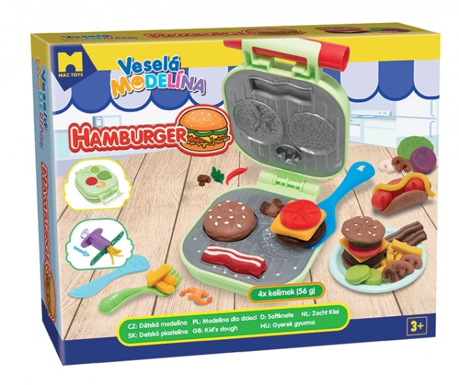 Vesela modelina burger 4x56g