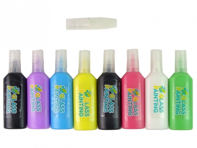 Set za oslikavanje stakla Slatkiši DIY 8 boja sa šljokicama