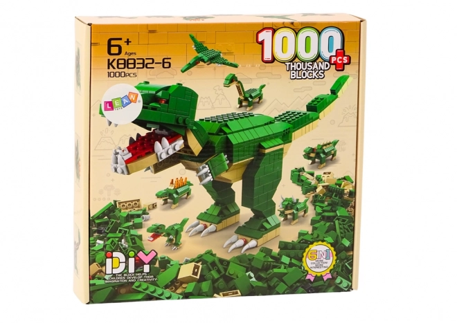 Građevni blokovi dinosaura 6u1 DIY Dinosaur Set 1000 ele.