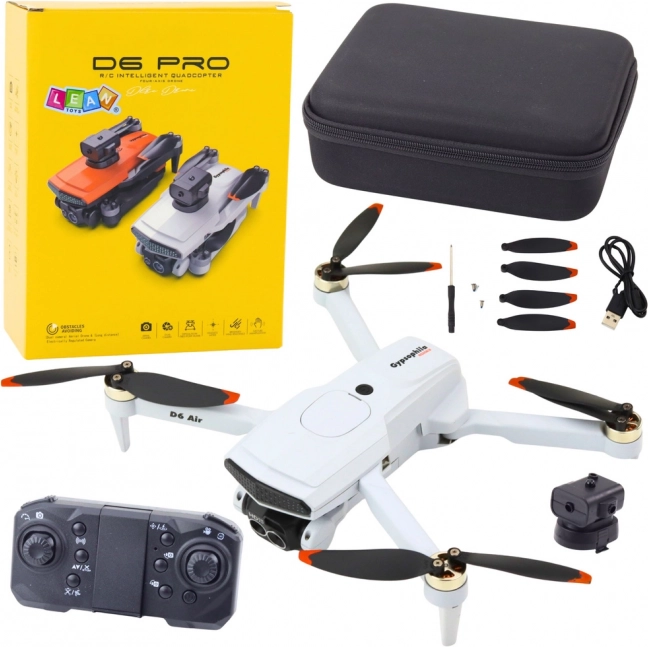 Dron D6 Pro s kamerom i LED svjetlima