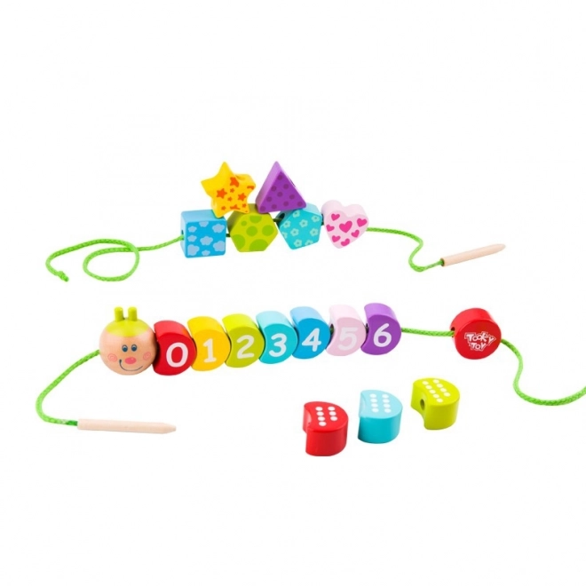 Drvena igračka za oblačenje gusjenice TOOKY TOY