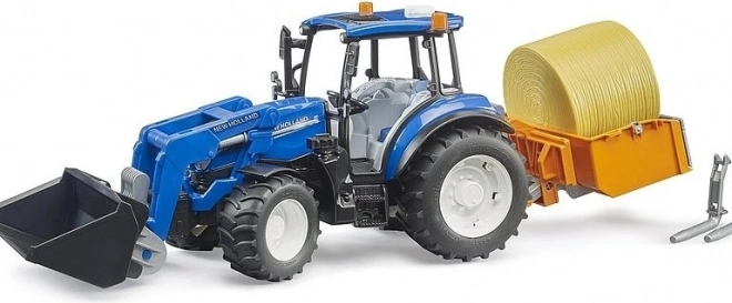 Bruder traktor New Holland T5.120 s prednjim utovarivačem i prikolicom