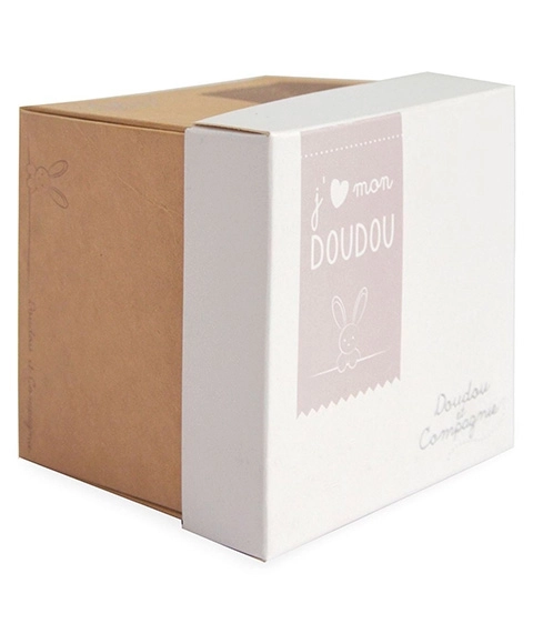 Doudou Poklon set - medvjedić s umirujućom dekicom 10 cm