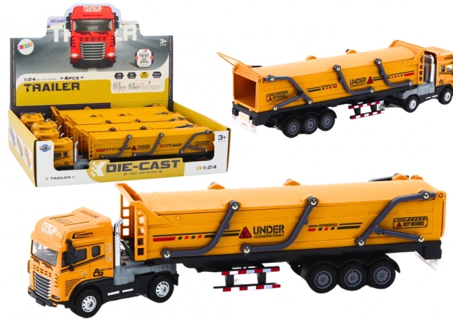 Model Građevinskog Kamiona 1:24 s Svjetlima i Zvucima - Žuti