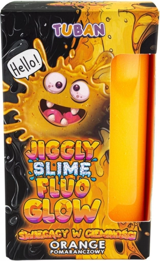 Tuban jiggle slime fluo narančasti, svijetli u mraku 430 g