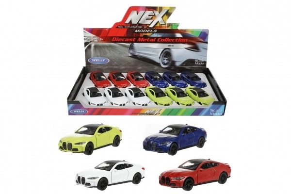 Auto Welly BMW M4 metal/plast 12cm 4 boje s povlačenjem unatrag