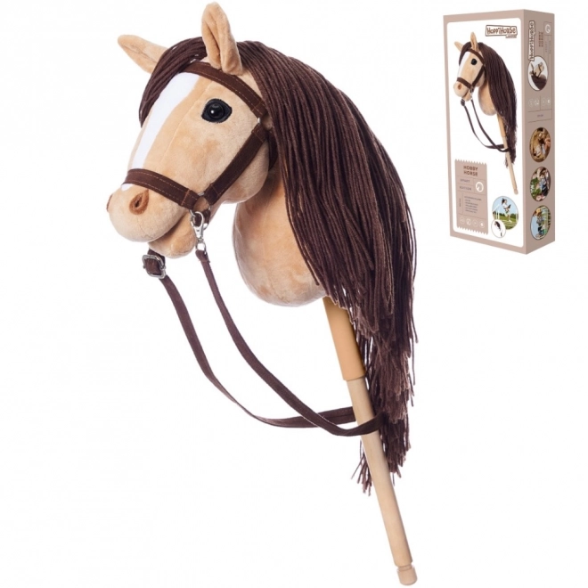 HOPPIHORSE konj na štapu hobby horse veličina A3 bež