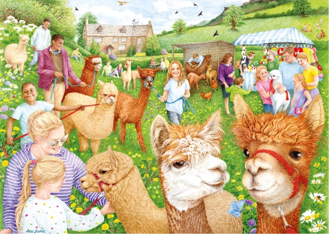 Puzzle Farma s alpakama - 1000 komada
