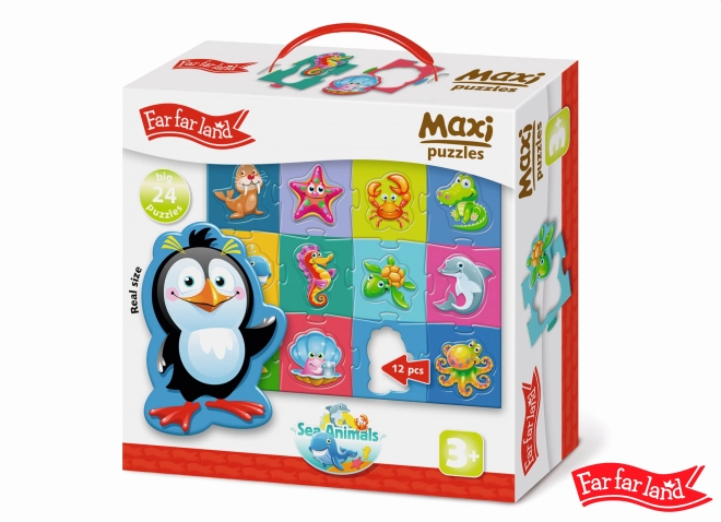 Far Far Land maxi puzzle Morska životinjica 24 komada