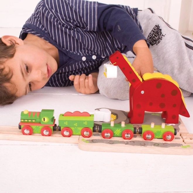 Bigjigs Rail Dinosauri dizalica