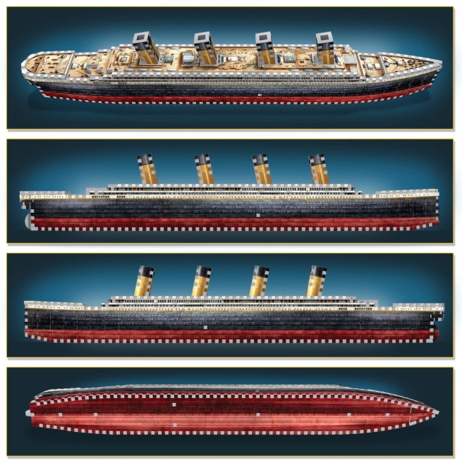 3D puzzle Titanic od Wrebbit, 440 dijelova