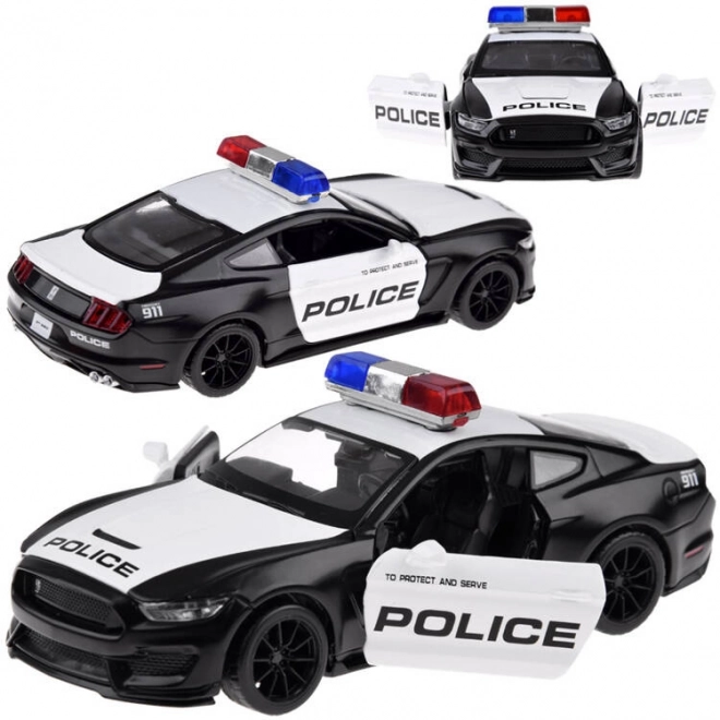 Metalni policijski auto Ford Shelby GT350 u mjerilu 1:32 s efektima svjetlosnih signala