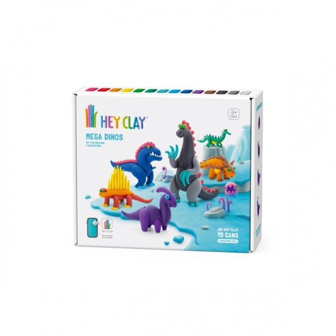 Plastična masa Hey Clay Mega Dinosaurs set