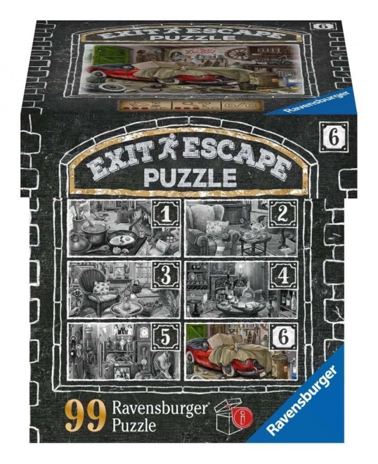 Ravensburger escape igra EXIT puzzle Ukleta rezidencija: U garaži 99 dijelova