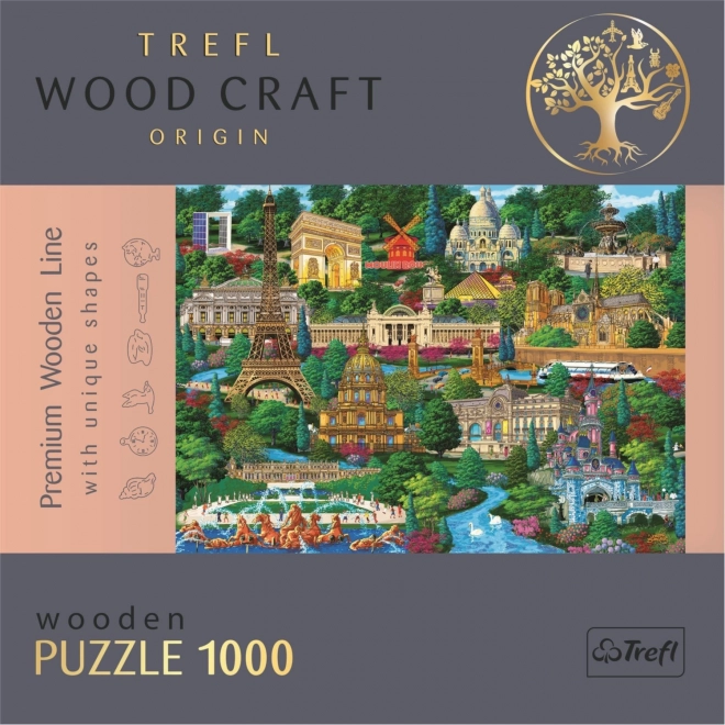 Drvene puzzle TREFL Slavna mjesta Francuske 1000 dijelova