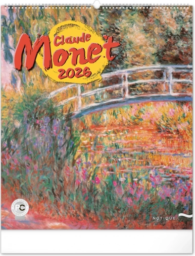 Zidni kalendar Claude Monet 2026