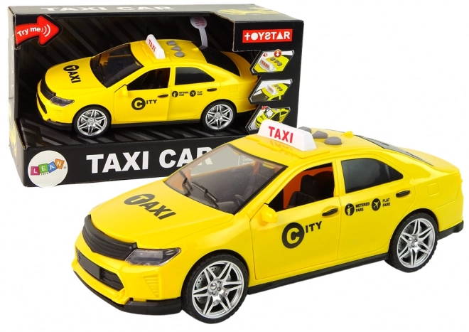 Auto Taxi Vozilo 1:14 Svjetla Zvukovi Žuta