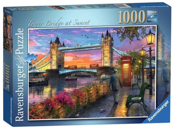 Puzzle s 1000 dijelova Zalazak sunca nad Tower Bridgeom