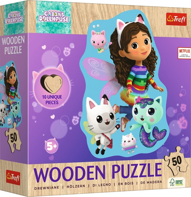 Drvene Puzzle Gabynina Čarobna Kućica 50 Djelova