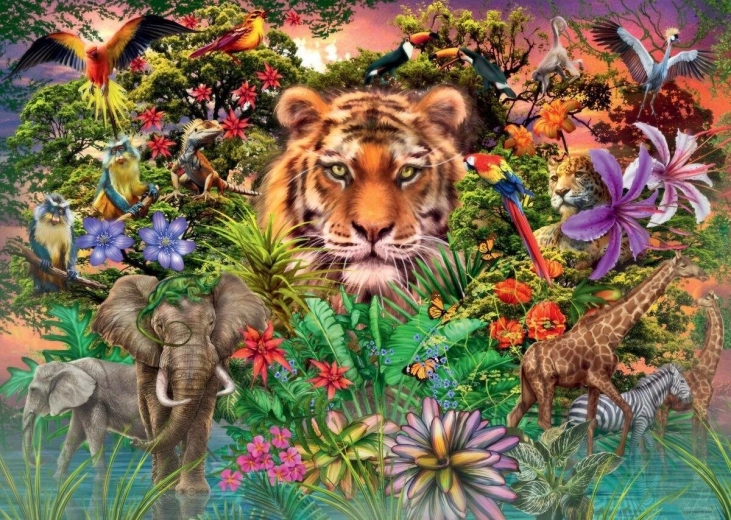 Puzzle egzotične životinje 1000 dijelova