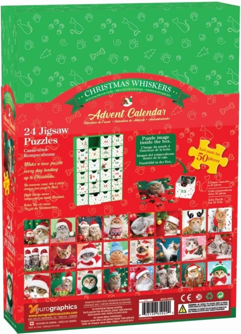 Adventni kalendar puzzle Božićne brade