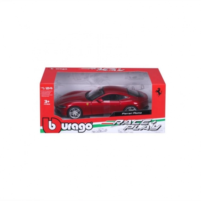 Metalni autić Ferrari Roma u crvenoj boji