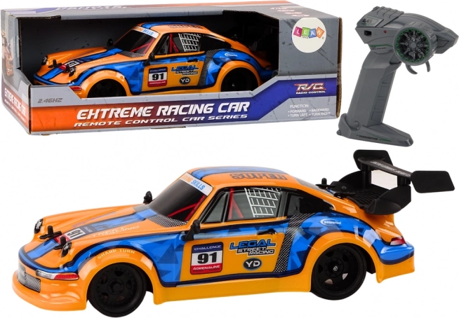 RC auto 1:16 s gumenim kotačima za drift – narančasto