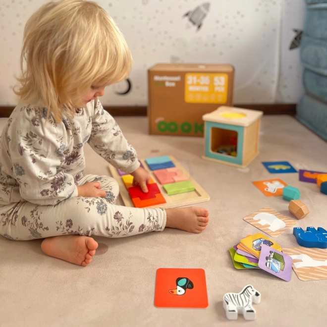 Edukativni Montessori kutija za djecu u dobi od 31-36 mjeseci