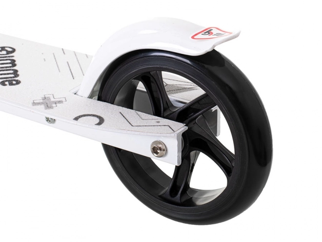 Sklopivi gradski romobil CARI 145 mm bijelo-crni