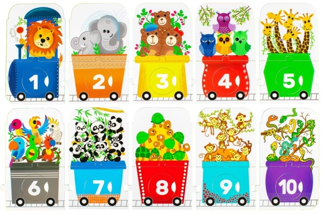 Puzzle ZOO Ekspres - Broji sa Mnom 30 Djelova