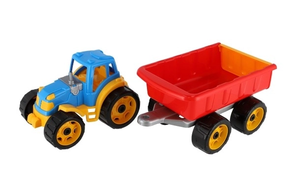 Traktor s prikolicom plastika 53cm na slobodno kretanje u mreži