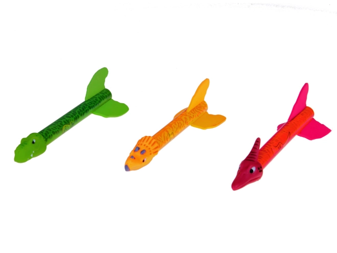 Tri šarena dinosaura s efektima