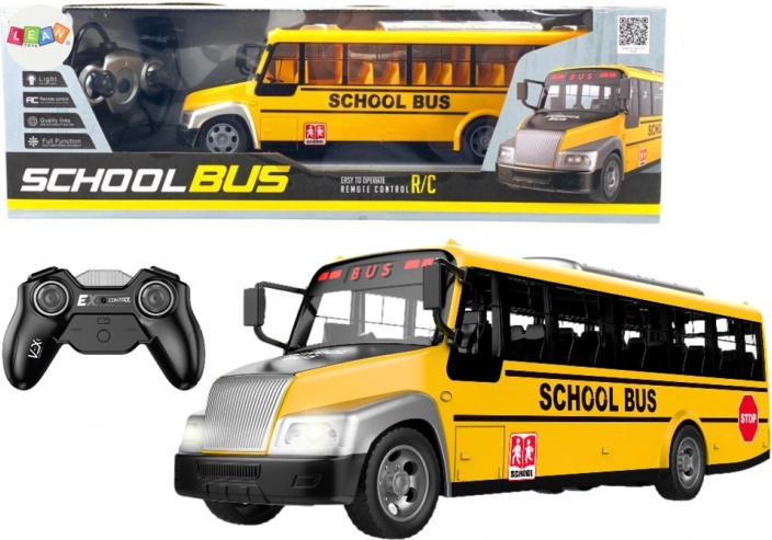 RC školski autobus sa svjetlima žuti