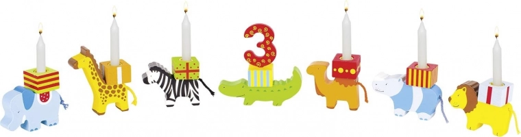 Šarene životinje s mjestom za svijeće