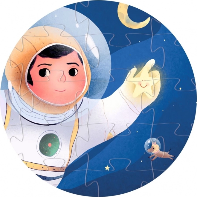 Puzzle Astronaut na Mjesecu 36 dijelova